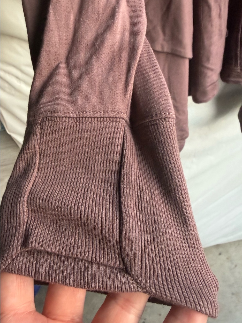 Athleta Womens Plum Pranayama Restore Wrap Athleisure Open Cardigan Size 2X - Picture 4 of 5